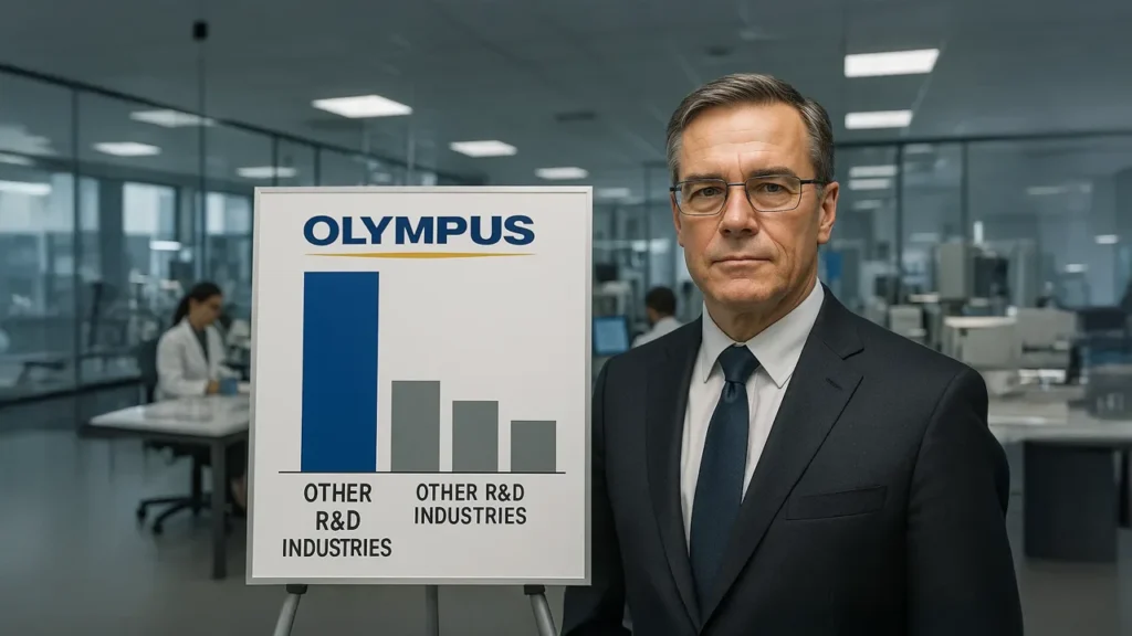 Olympus has overtaken the other R and D industries