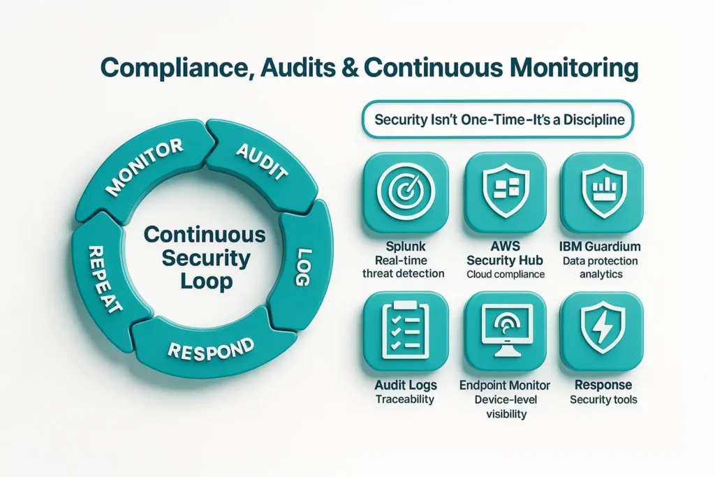 Compliance, audits and continuous monitoring