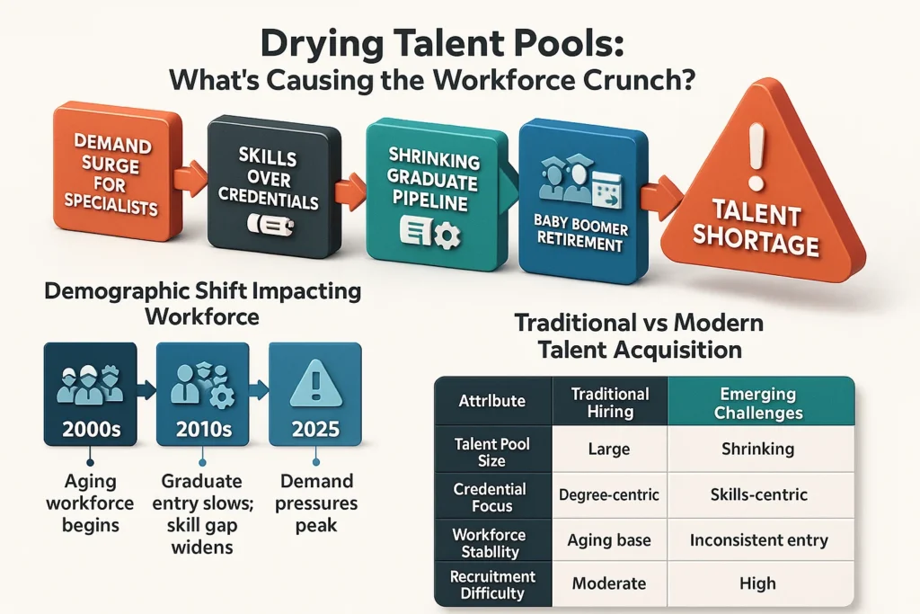 Drying talent pools