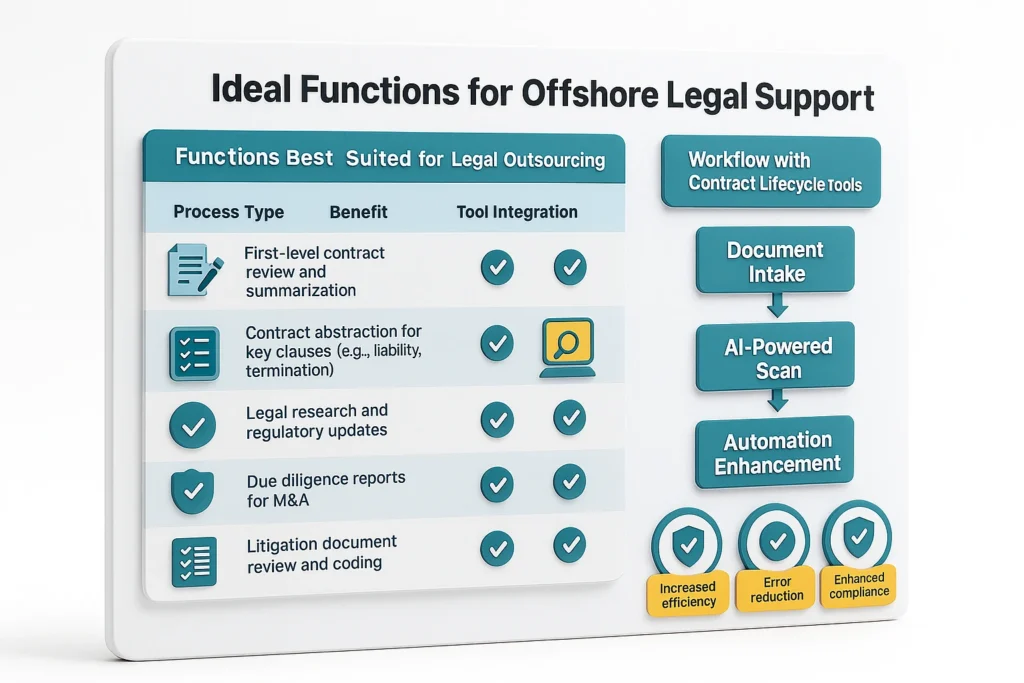Ideal functions for offshore legal support