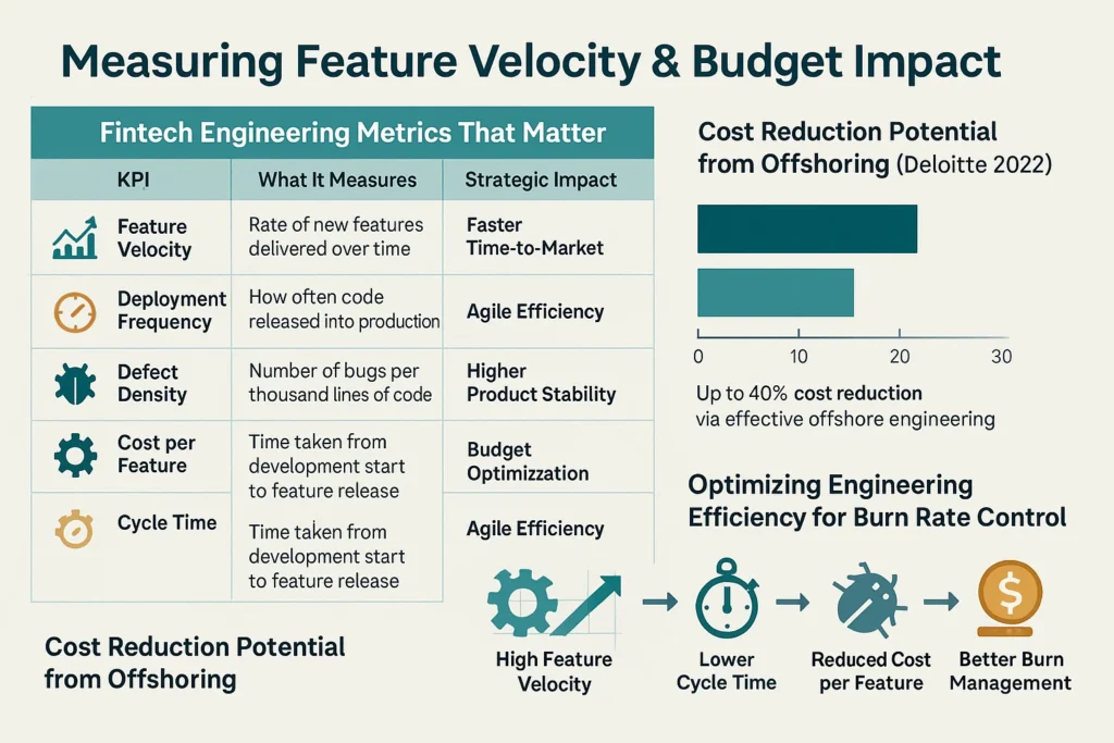 Measuring feature velocity and budget impact