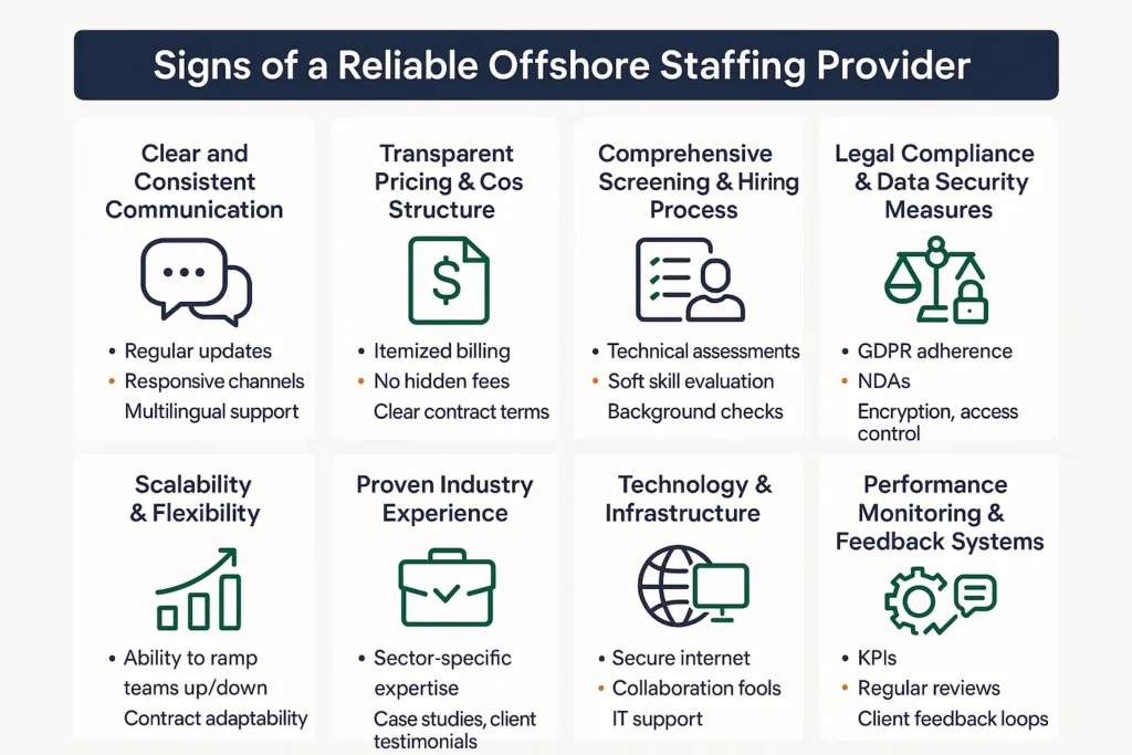 Reliable offshore staffing provider