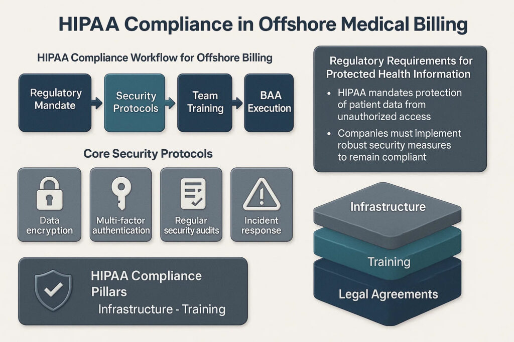 HIPAA-compliant offshore solutions ensuring data security