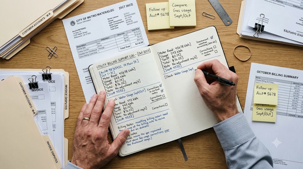 Dedicated offshore utility billing support specialist