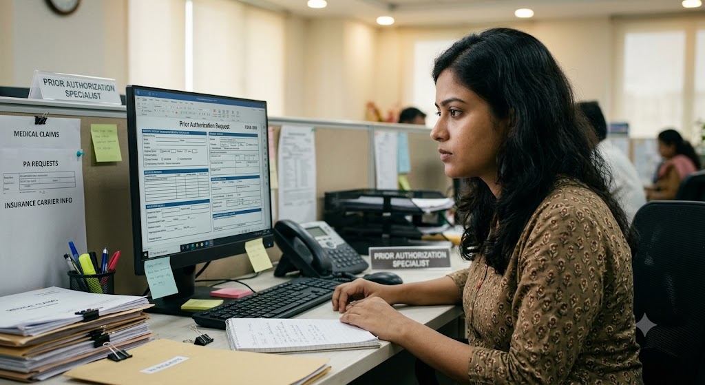 Dedicated offshore prior authorization specialist