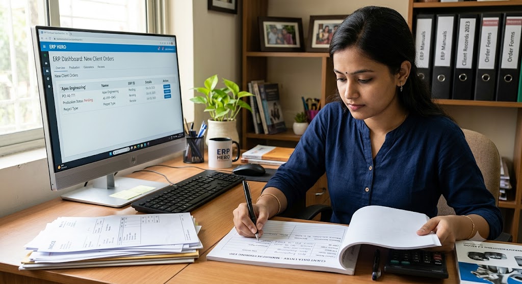 Dedicated offshore manufacturing ERP data entry specialist