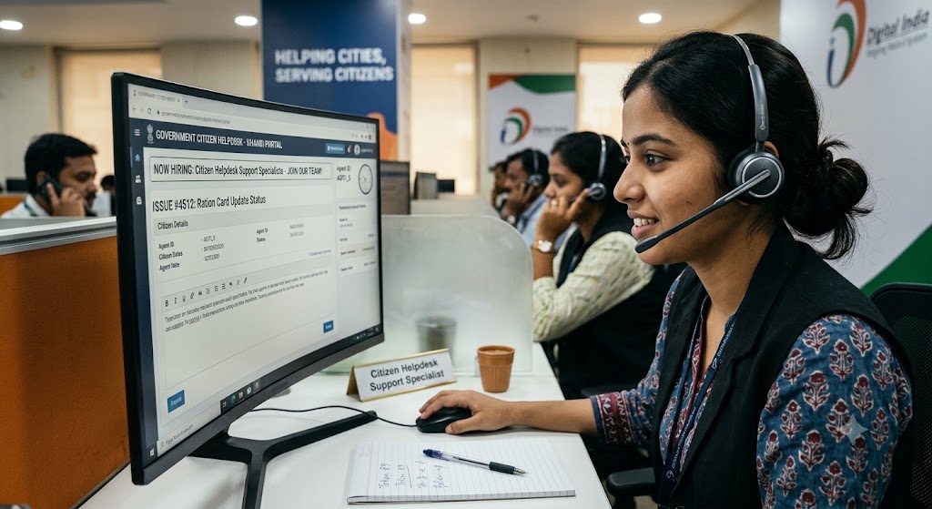 Dedicated citizen helpdesk support specialist