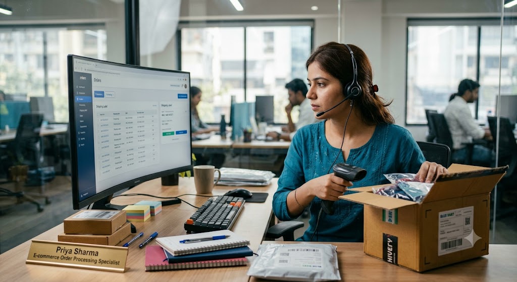 Dedicated offshore e-commerce order processing specialist
