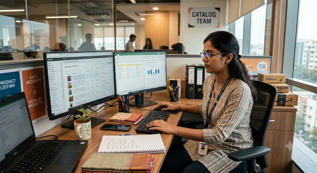 Dedicated offshore product listing and catalog management specialist