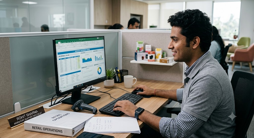 Dedicated offshore retail inventory management support specialist